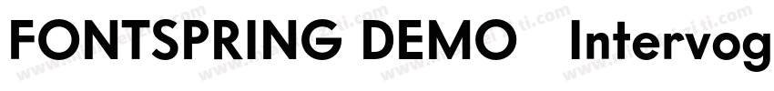 FONTSPRING DEMO   Intervogue Med Ob字体转换